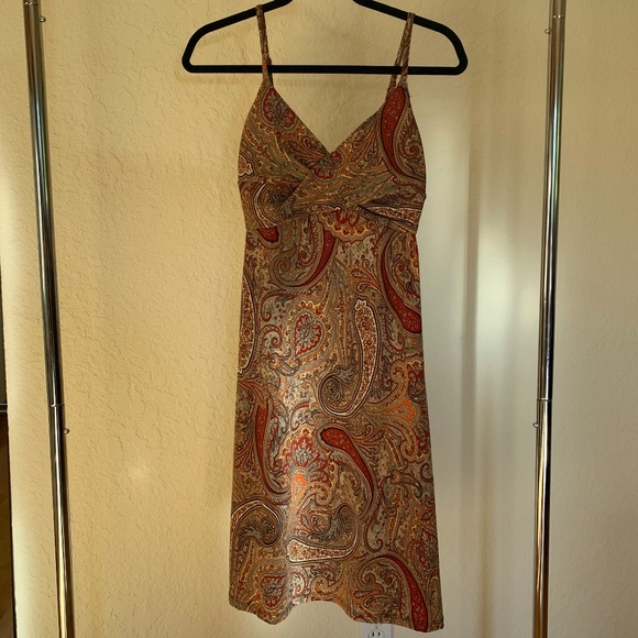 INC International Concepts Dresses & Skirts - INC Paisley warm tone pull on dress Size Small
